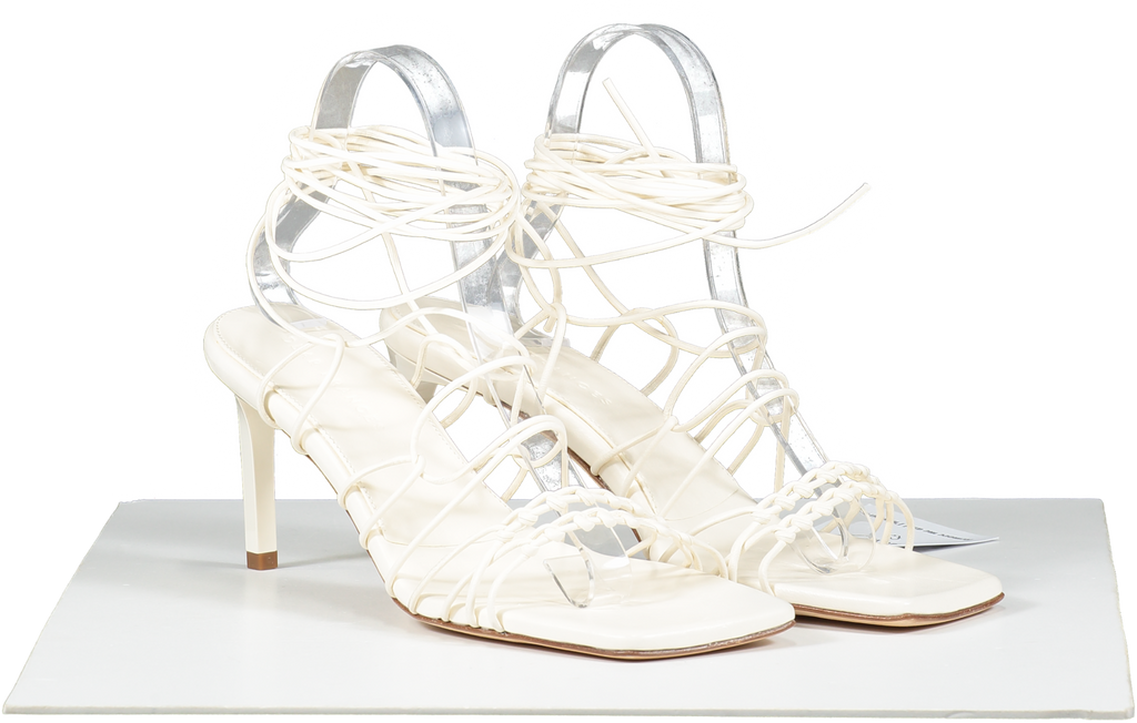 Dear Frances Cream Strappy Heels UK 6 EU 39 👠