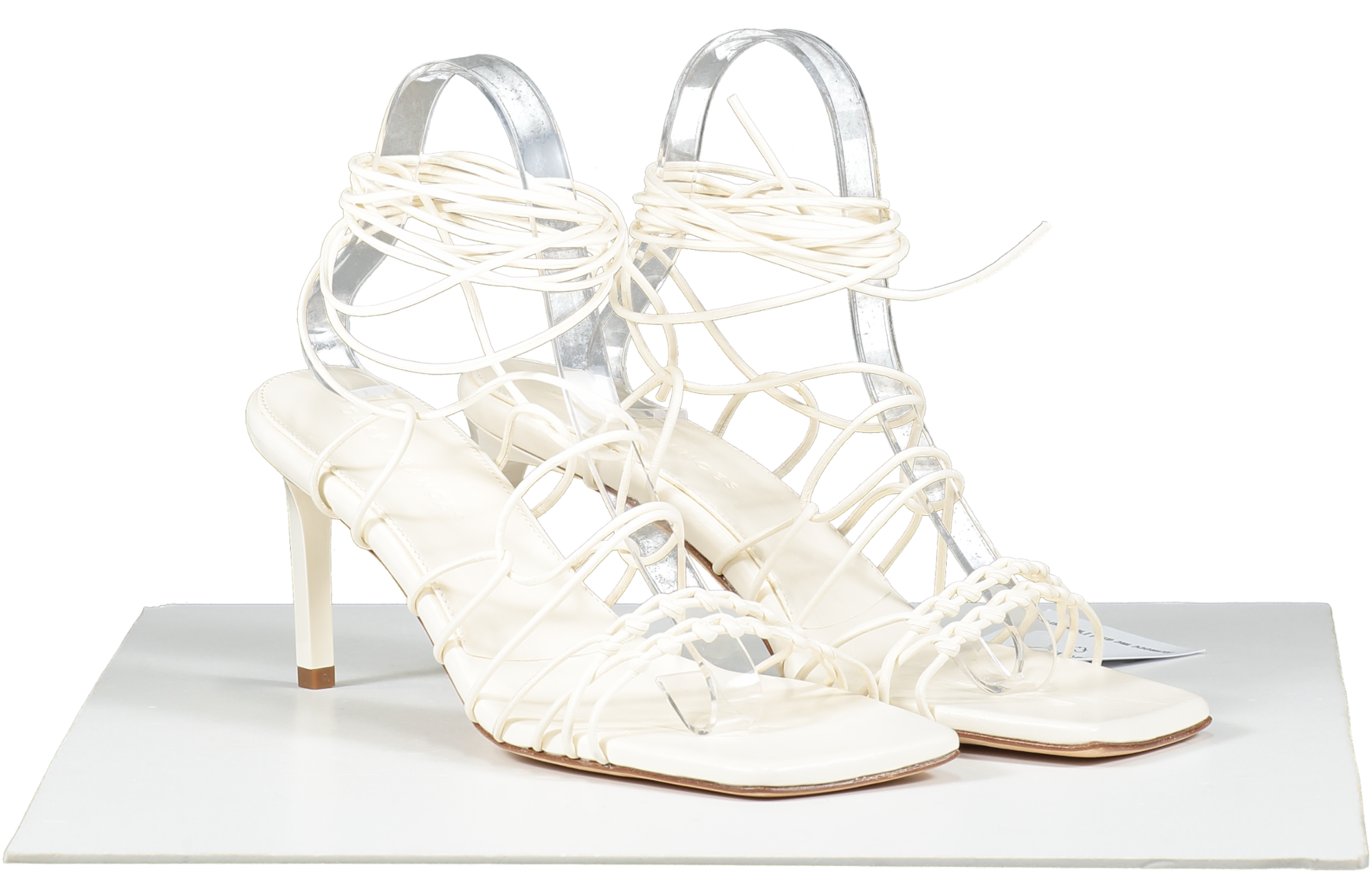 Dear Frances Cream Strappy Heels UK 6 EU 39 👠
