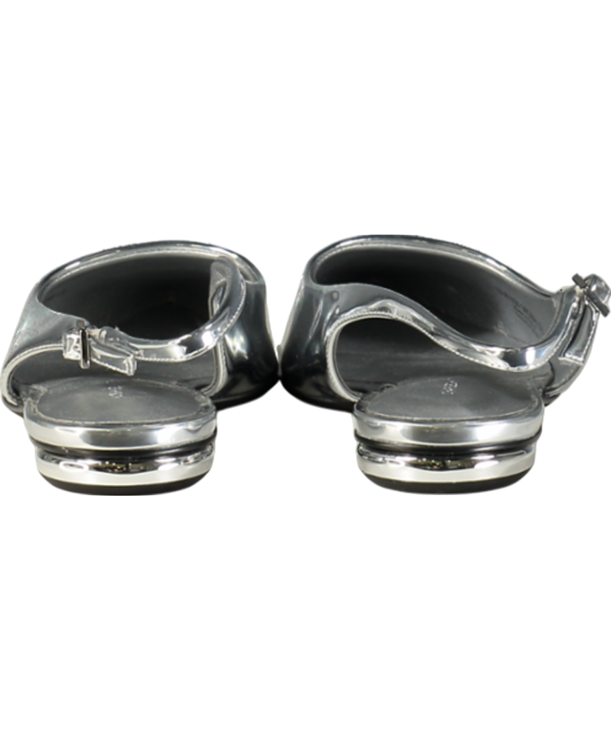 Charles & Keith Metallic Pointed Toe Slingback Flats UK 6 EU 39 👠