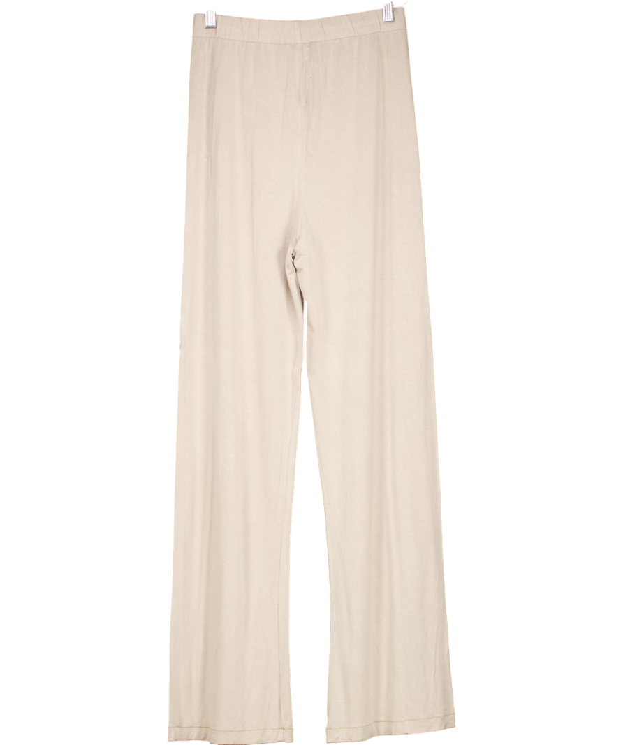 SKIMS Beige Straight Leg Trousers UK S