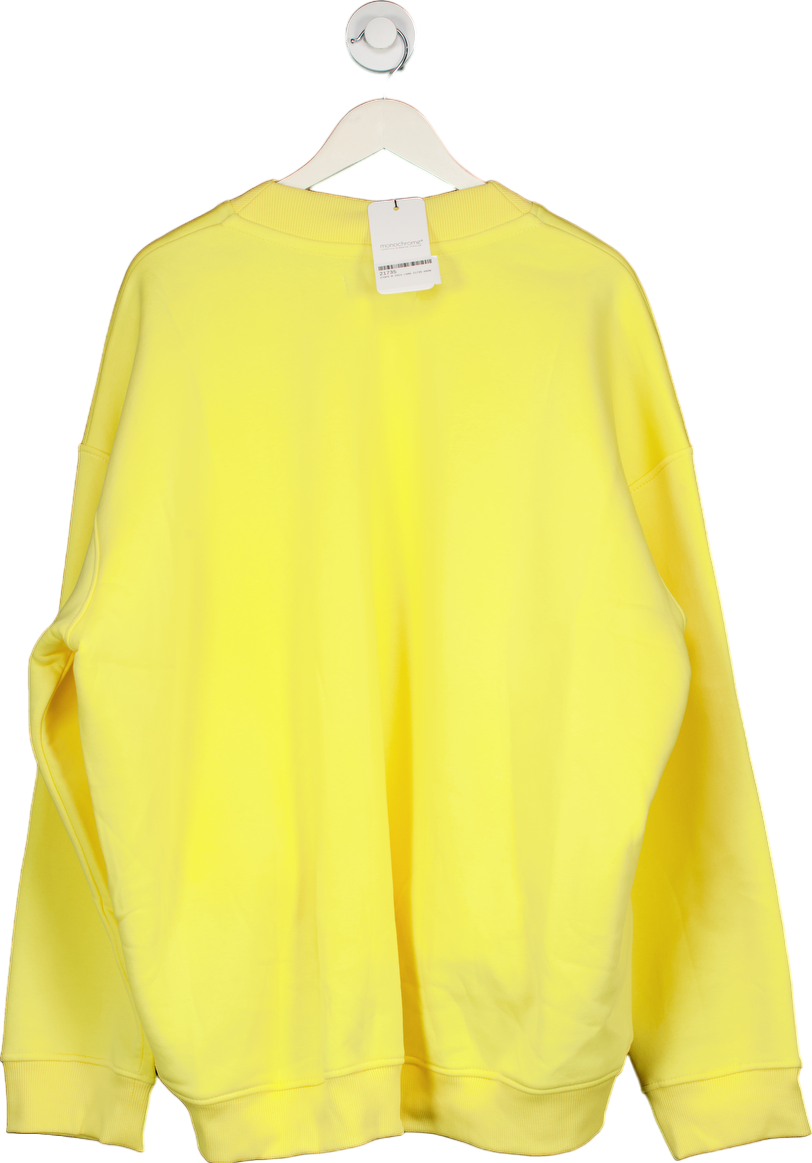 Monochrome Yellow Oversize Sweatshirt UK Onesize