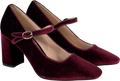 TUCKERNUCK Oxblood Velvet Julia Heels US10 UK 8 EU 41 👠