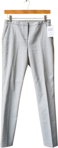 REISS Light Grey Tapered Cigarette Trousers UK 6