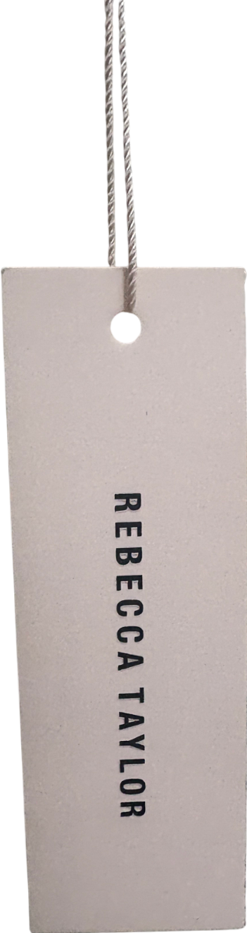 Rebecca Taylor Cream Ribbed Knit Peplum Top UK M