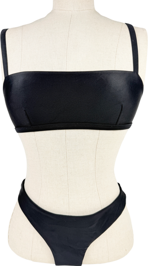 Matteau Black Adjustable-strap Bikini UK 8