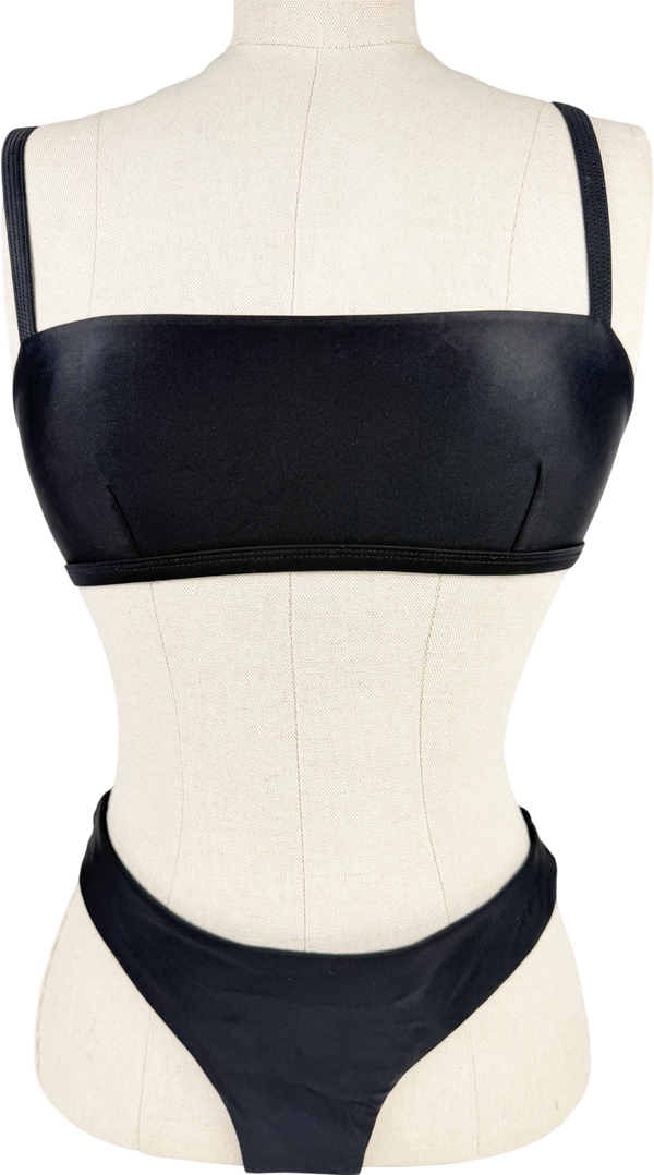 Matteau Black Adjustable-strap Bikini UK 8