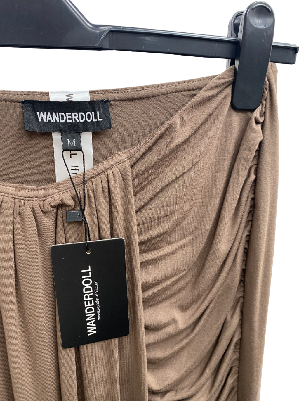 Wander Doll Brown Nara Drape Maxi Skirt UK M