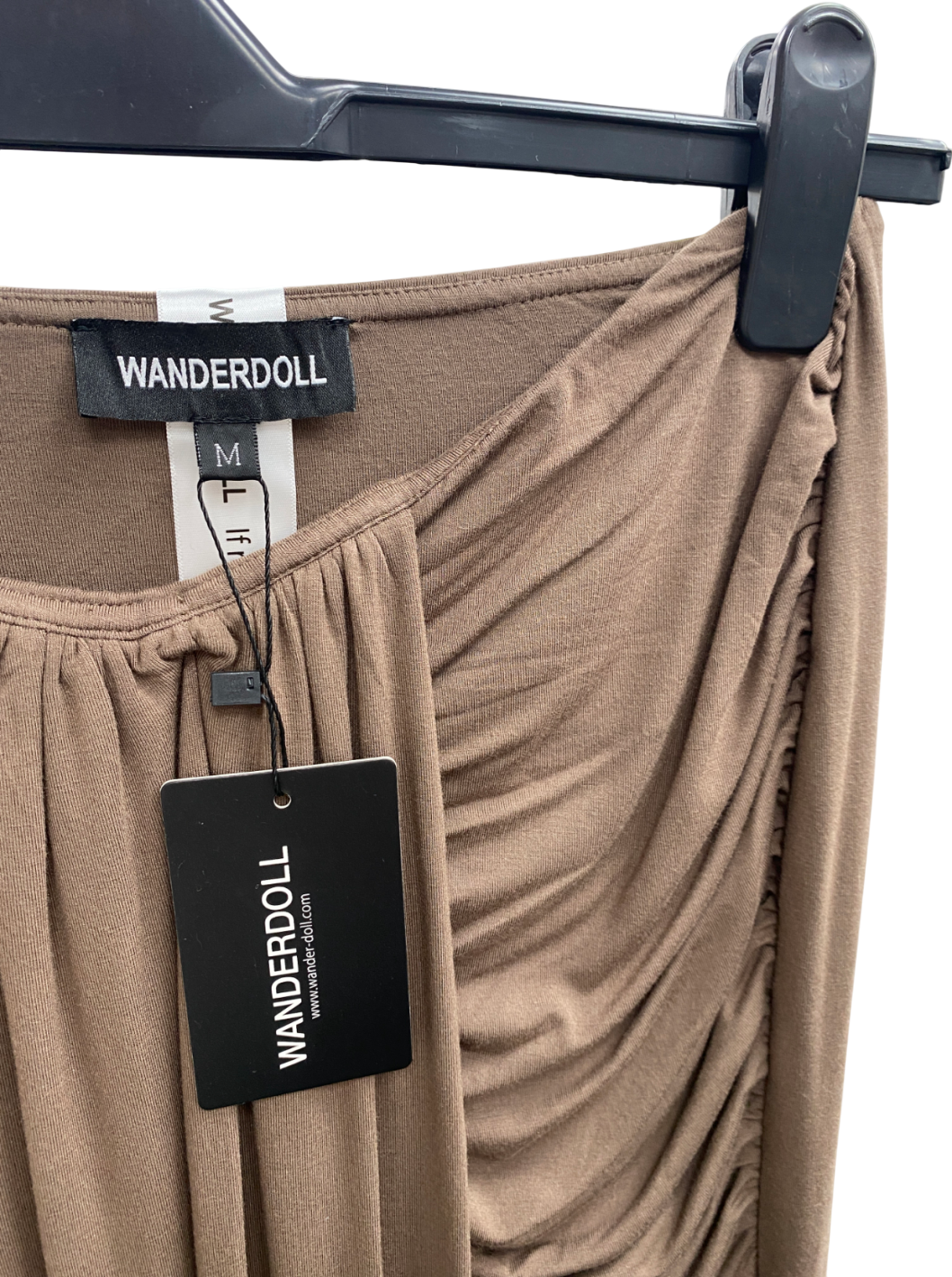 Wander Doll Brown Nara Drape Maxi Skirt UK M