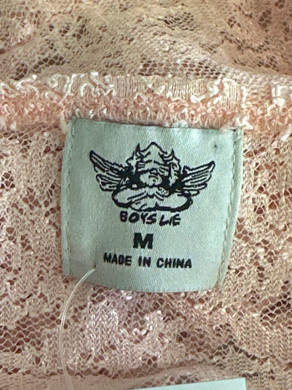 Boys Lie Pink Lace Crop Top M