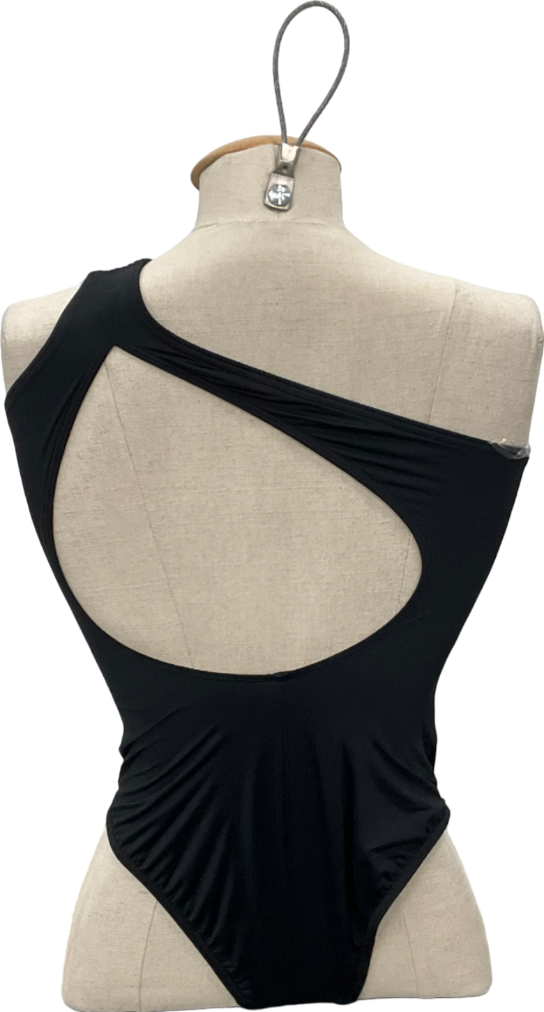 M&S Black Off The Shoulder One Piece Swimming Costume UK 8