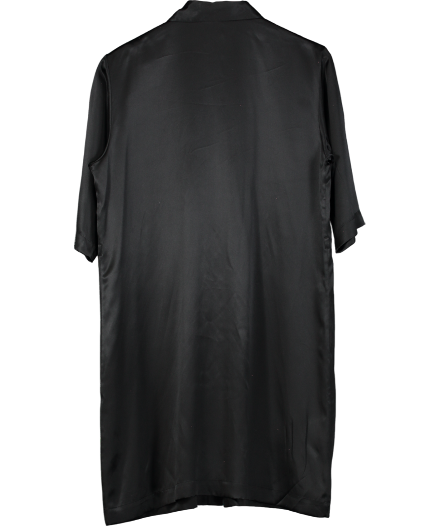 La Perla Black 100% Silk NightShirt UK 14