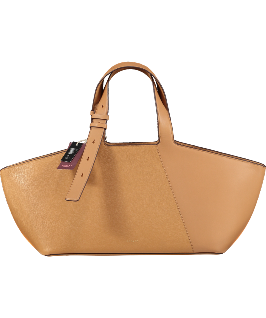 Radley London Beige Freda Lane Large Leather Ziptop Shoulder / Tote Bag