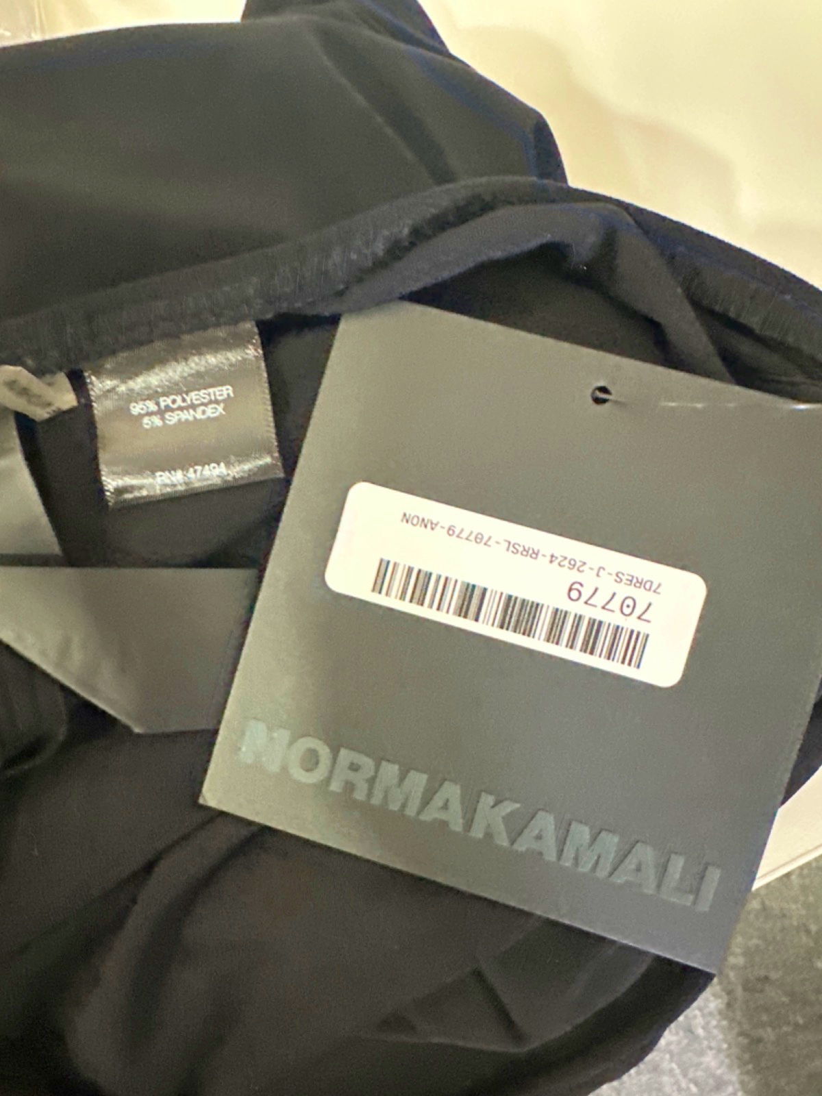 Norma Kamali Black Low Back Slip Jumpsuit S/36