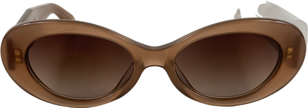 Varley Brown Bethnall Oval Sunglasses Cocoa Taupe