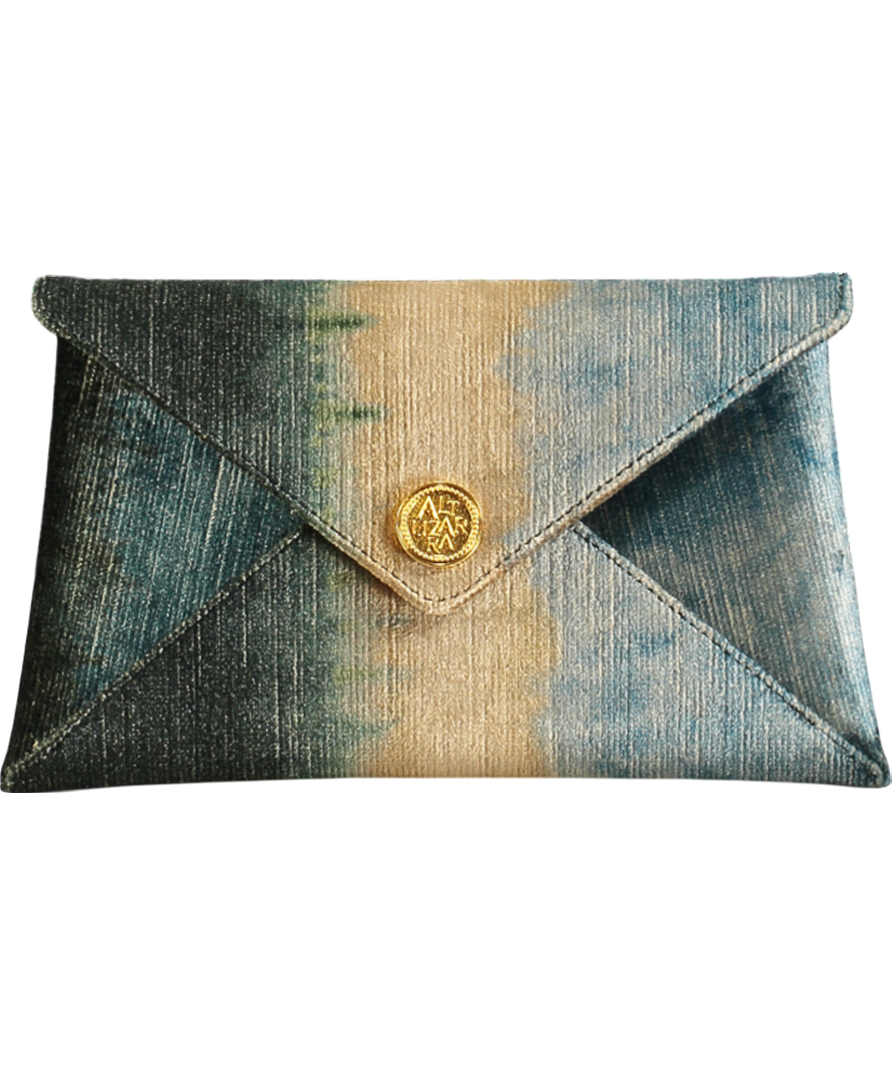 Altuzarra Blue X Kravet Couture Envelope Clutch Bag One Size