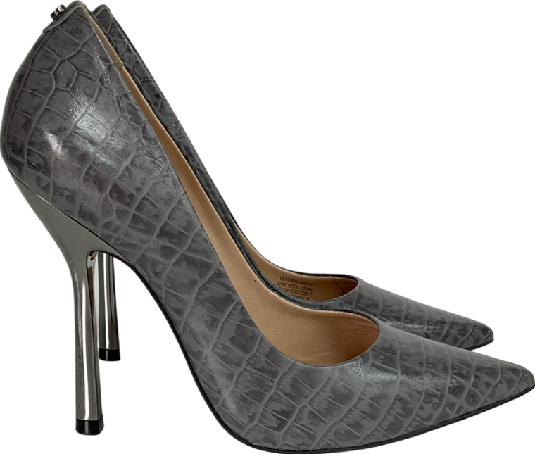 Carvela Grey Snaked Skinned Patterned Stiletto Heels UK 4 EU 37 👠