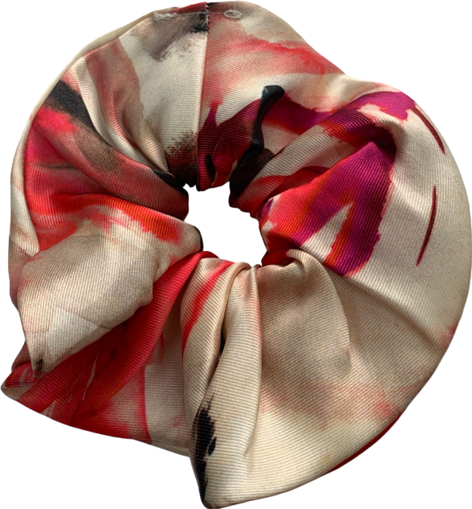 Emilio Pucci Multicoloured Floral Print Silk Scrunchie