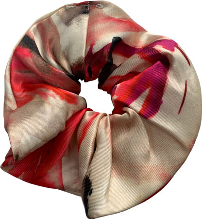 Emilio Pucci Multicoloured Floral Print Silk Scrunchie