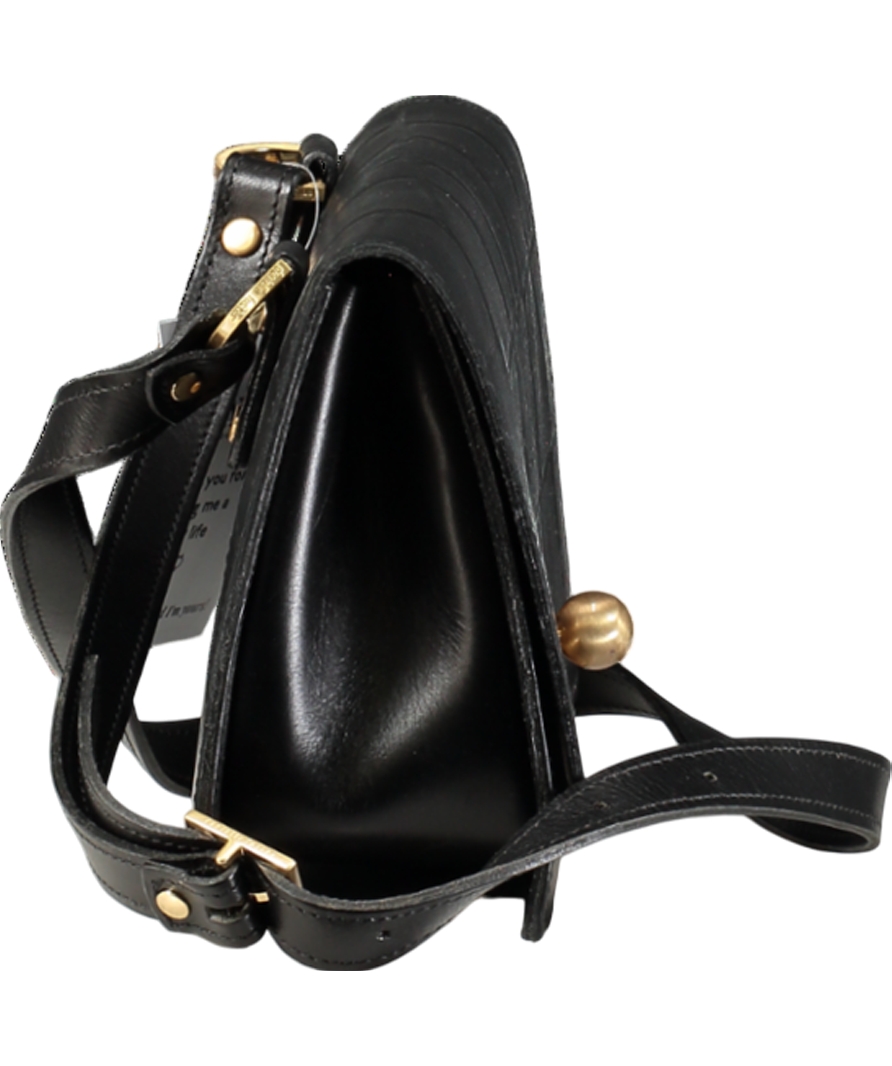 danielle foster Black Croc Charlie Box Bag