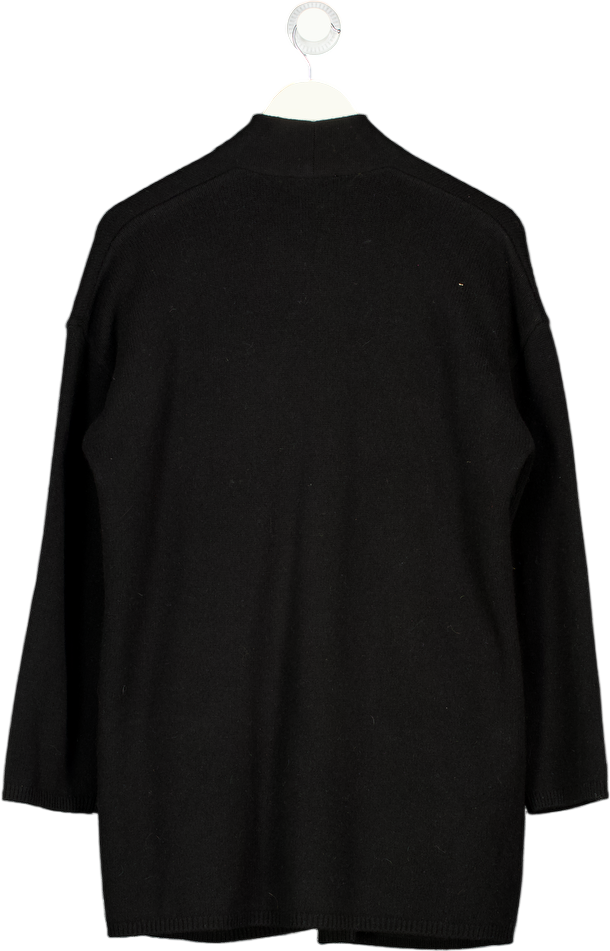 JIGSAW Black Wool & Cashmere Blend Cardigan UK XS