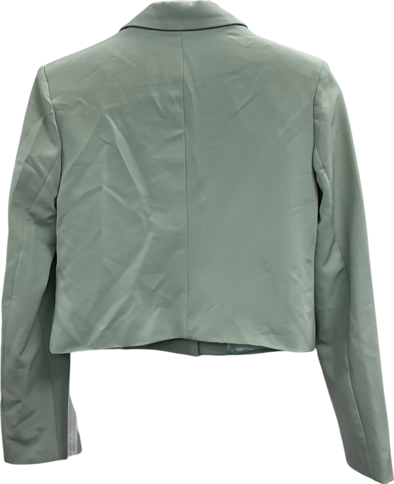 Club L Green Cropped Single Button Blazer UK 8