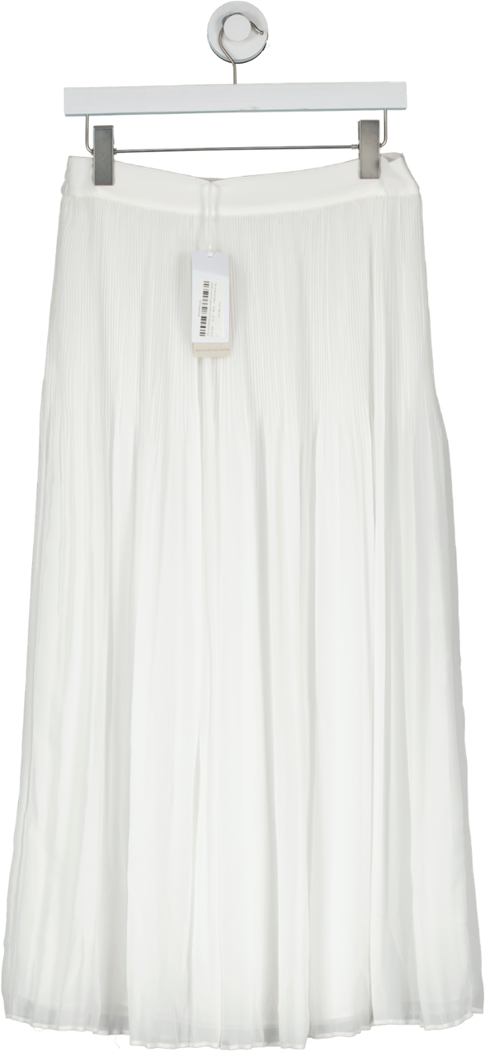 The White Company White Dual Pleat Skirt UK 10