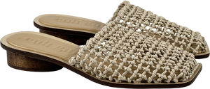 CULT GAIA Off- White 25mm Merida Mule Shoes UK 6 EU 39