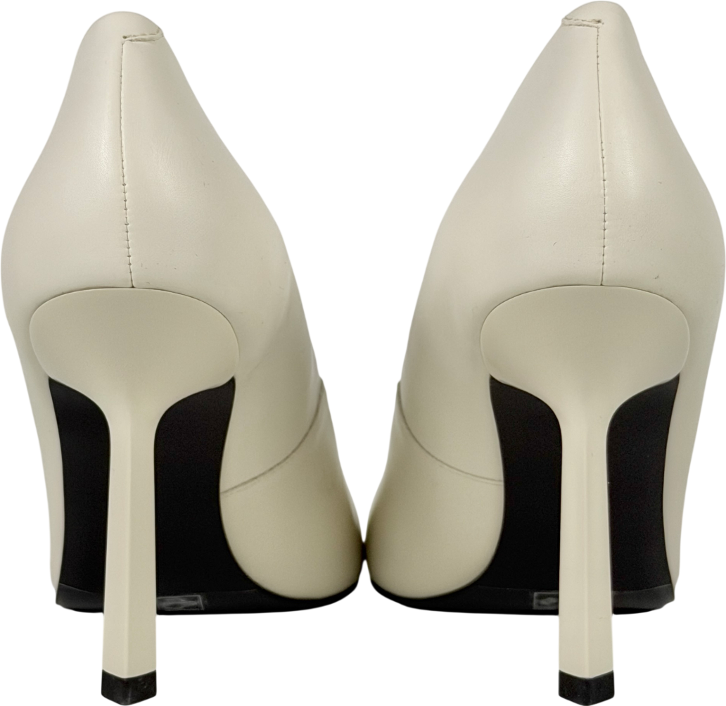 Charles & Keith Cream Pointed-toe Pumps UK 6 EU 39 👠