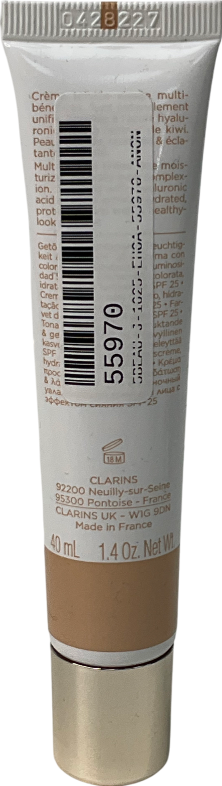 Clarins Skin Illusion Tinted Moisturiser Spf25 01 40ml