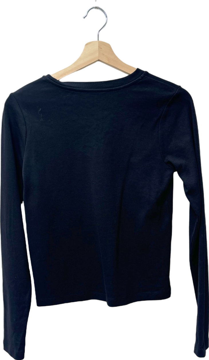 French Connection Black Long Sleeve T-Shirt UK L