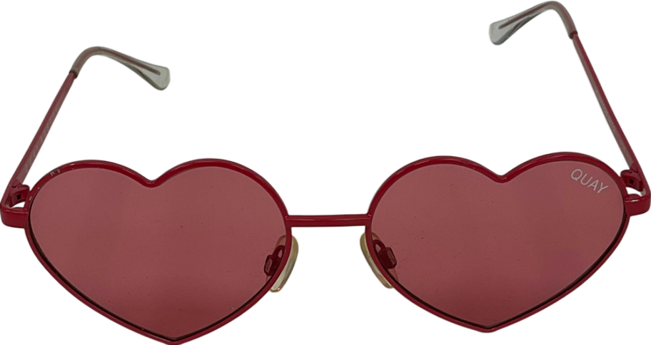 QUAY Pink Heartbreaker Sunglasses One Size