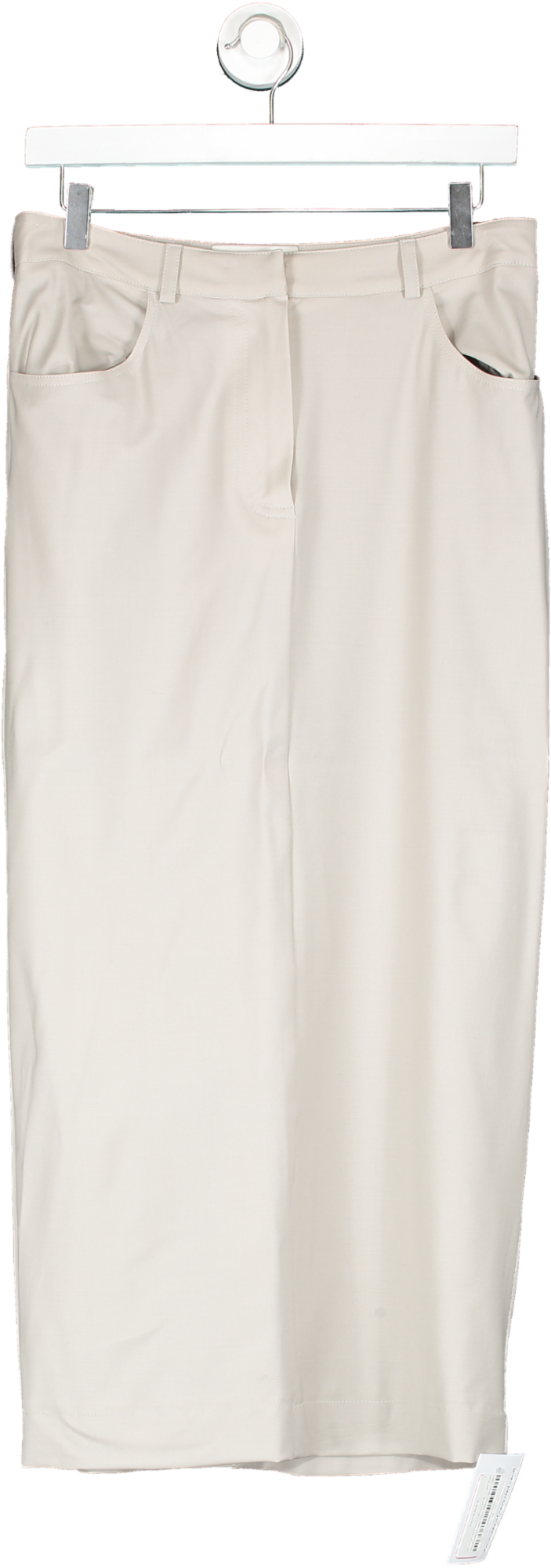 WEEKEND & BEYOND Stone Grey Pencil Skirt UK S