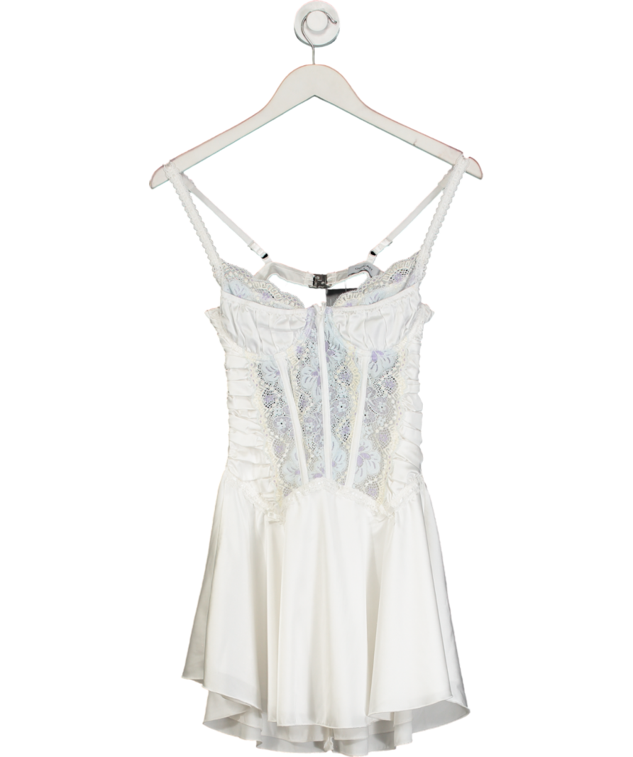 outcast White Eternal Mini Dresss UK S