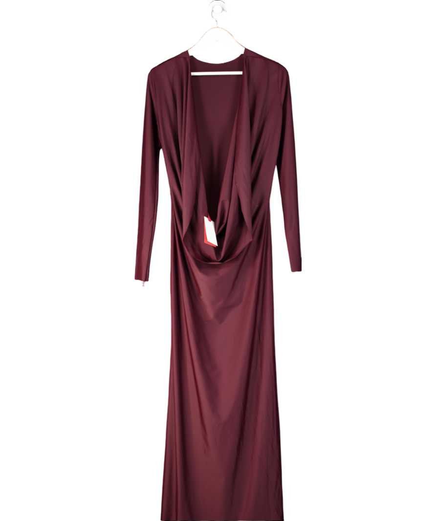 Frolov Red Backless Maxi Dress UK S