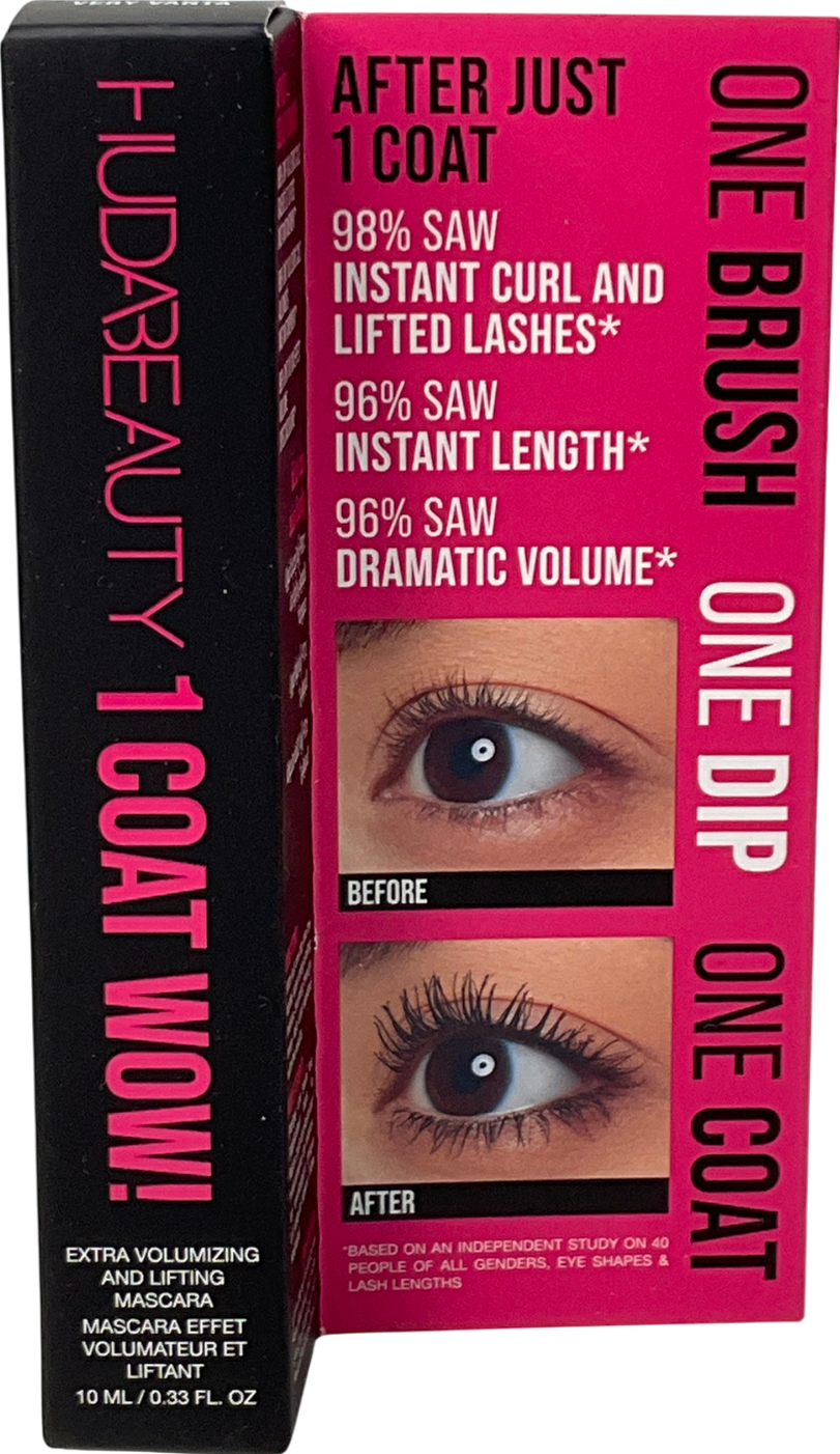 Huda Beauty 1 Coat Wow! Mascara Black 10ml