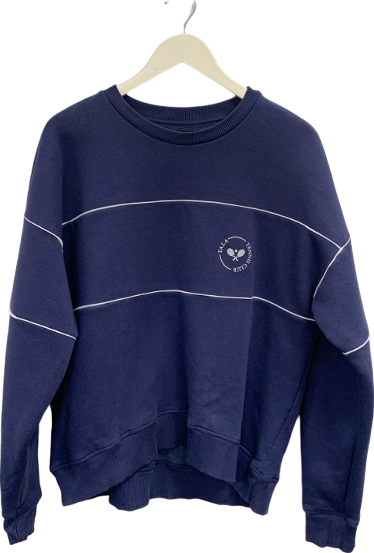 TALA Blue Tennis Club Sweatshirt UK M