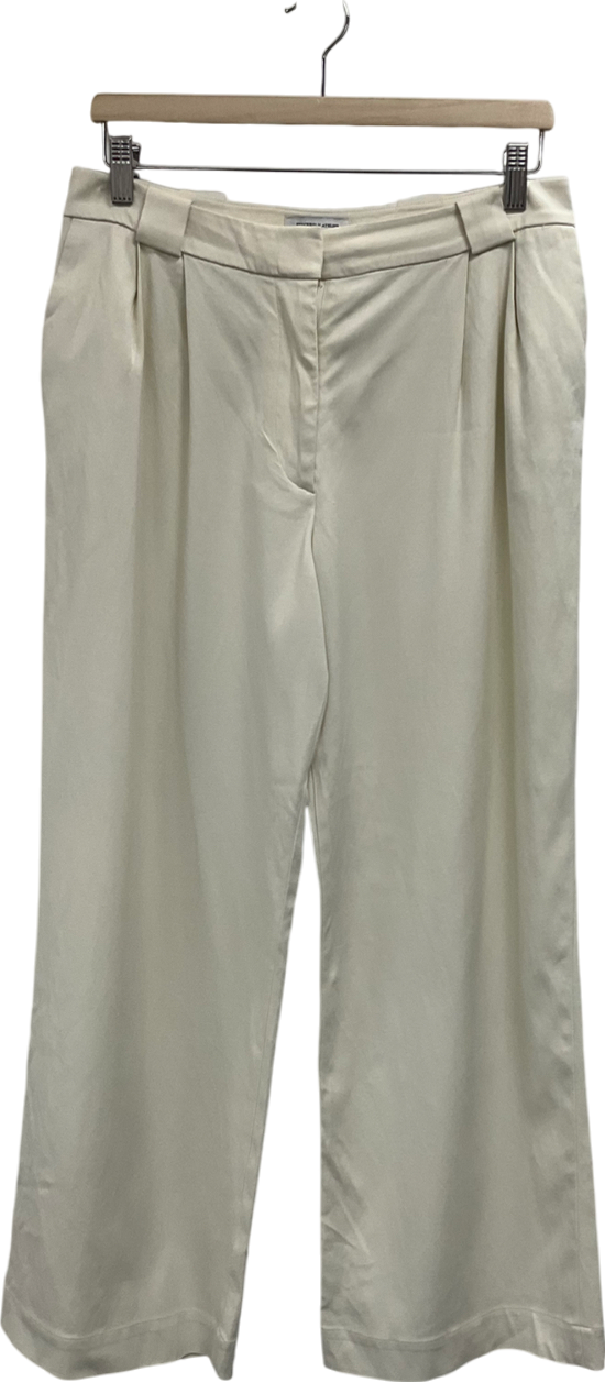 & Other Stories Cream Tailored Trousers UK 10