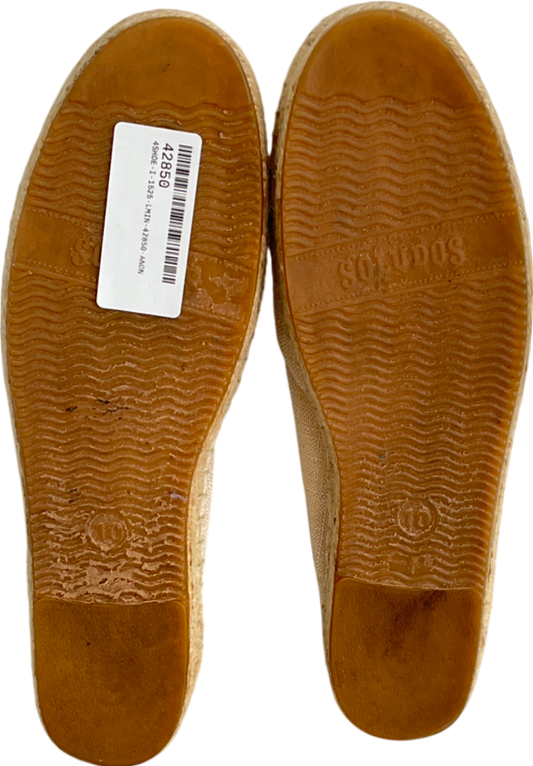 soludos Beige Woven Platform Slip-on With Cherry Print  UK 8 EU 41 👠