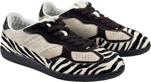 ALOHAS Rife 490 - Soft Brown Leather Zebra Trainers UK 6 EU 39