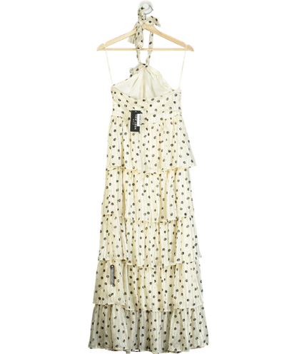 New Look Cream Polka Dot Dress UK 8