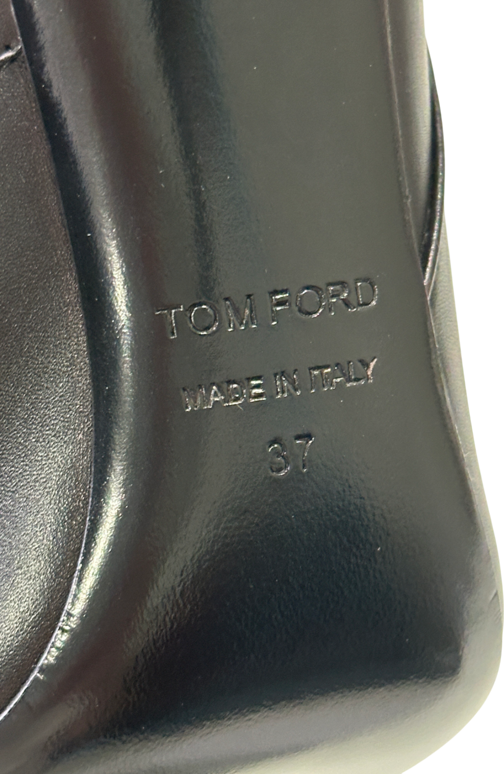 Tom Ford Black Leather Zip Up Open-toe Ankle Boots UK 4 EU 37 👠