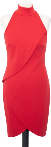 BAILEY 44 Red Bodycon Orel Tulip Hem Dress UK M