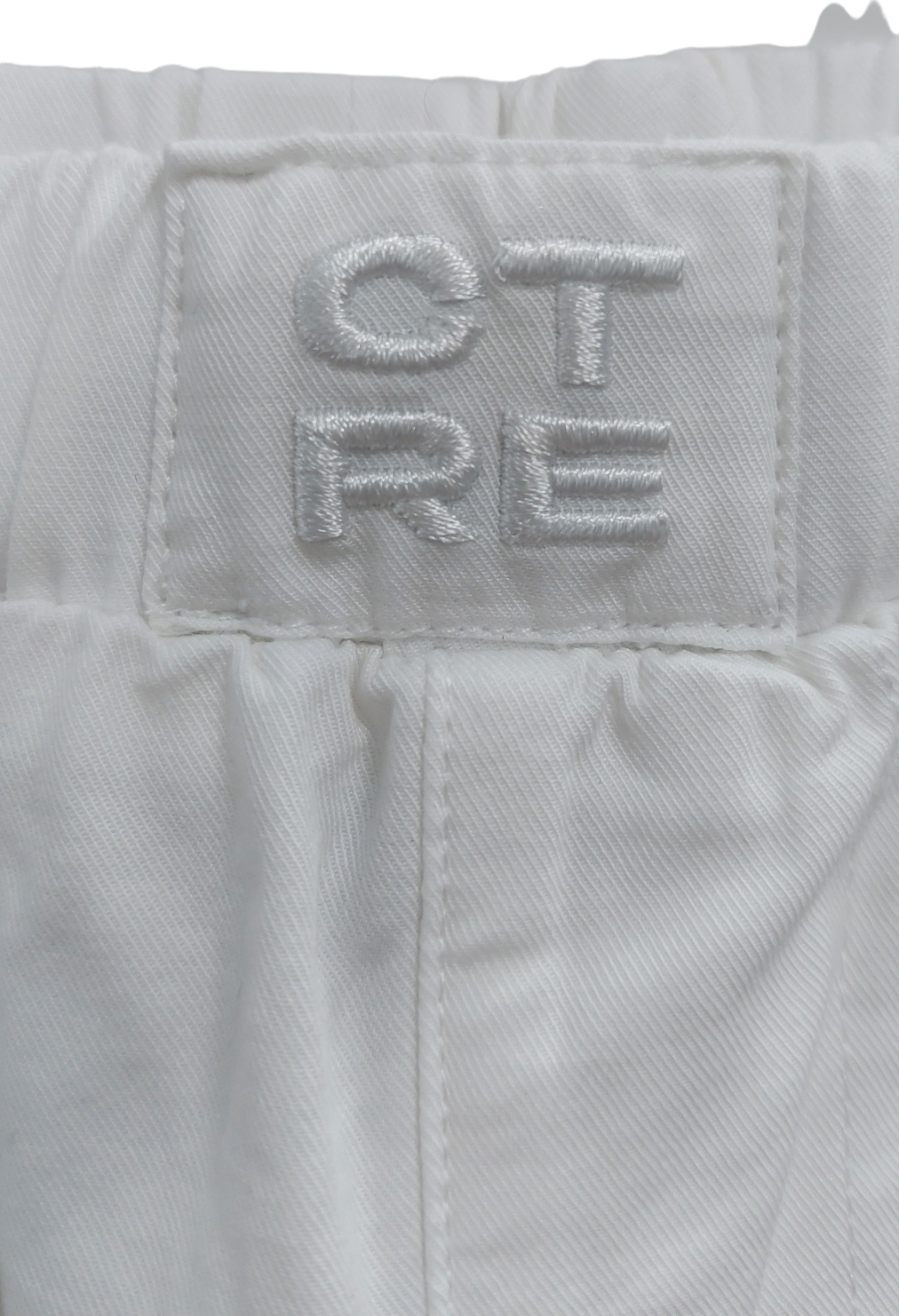 The Couture Club White Embroidered Emblem Trousers UK 6