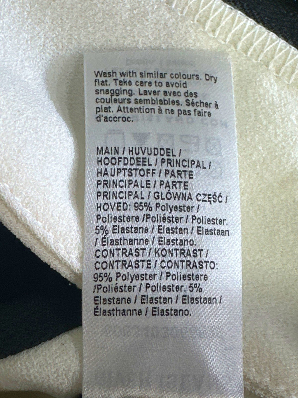 River Island Black/White Crepe Halter Neck Jumpsuit UK 10