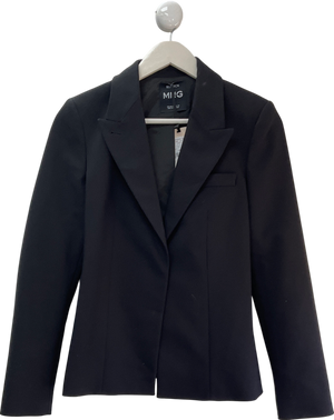 MANGO Black Suit Jacket With Buttons UK S