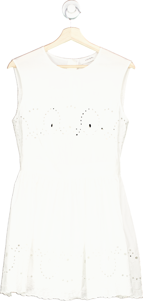 Lover White Eyelet Dress UK 12