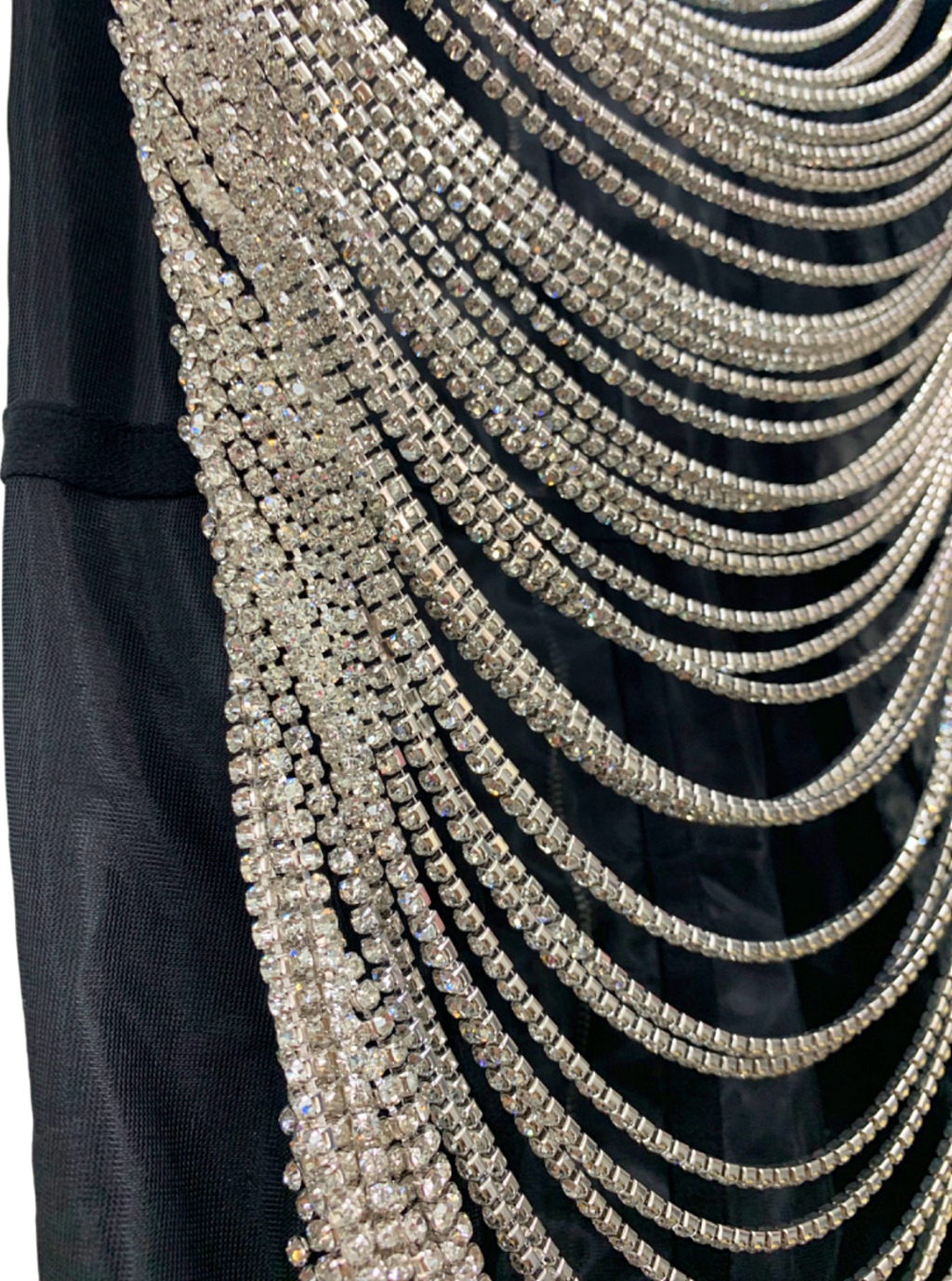 LNME Black Embellished Cocktail Dress UK XS