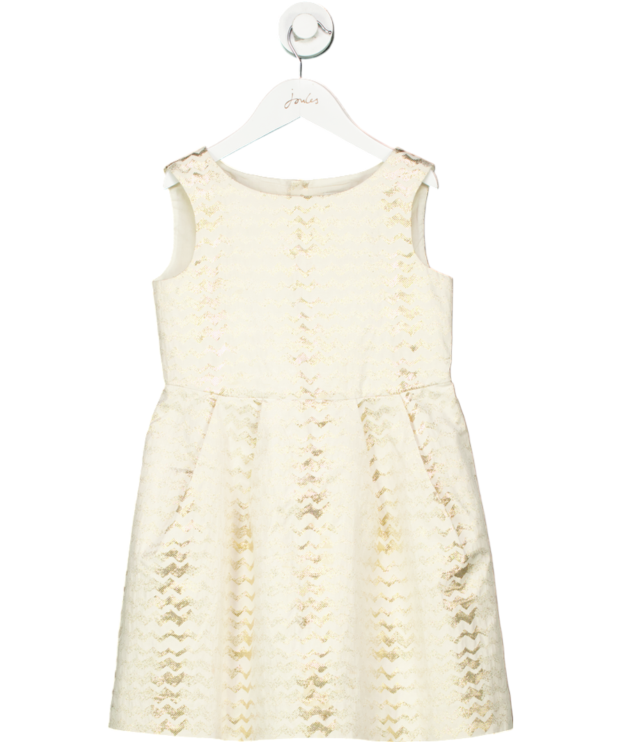 Bonpoint Metallic Zig Zag Dress 8 Years
