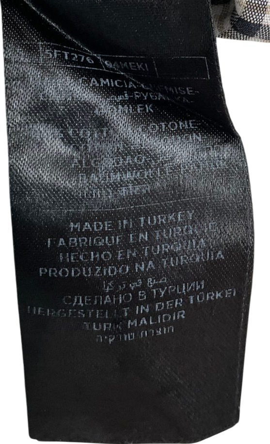 Tom Ford White Checked Cotton Shirt UK S