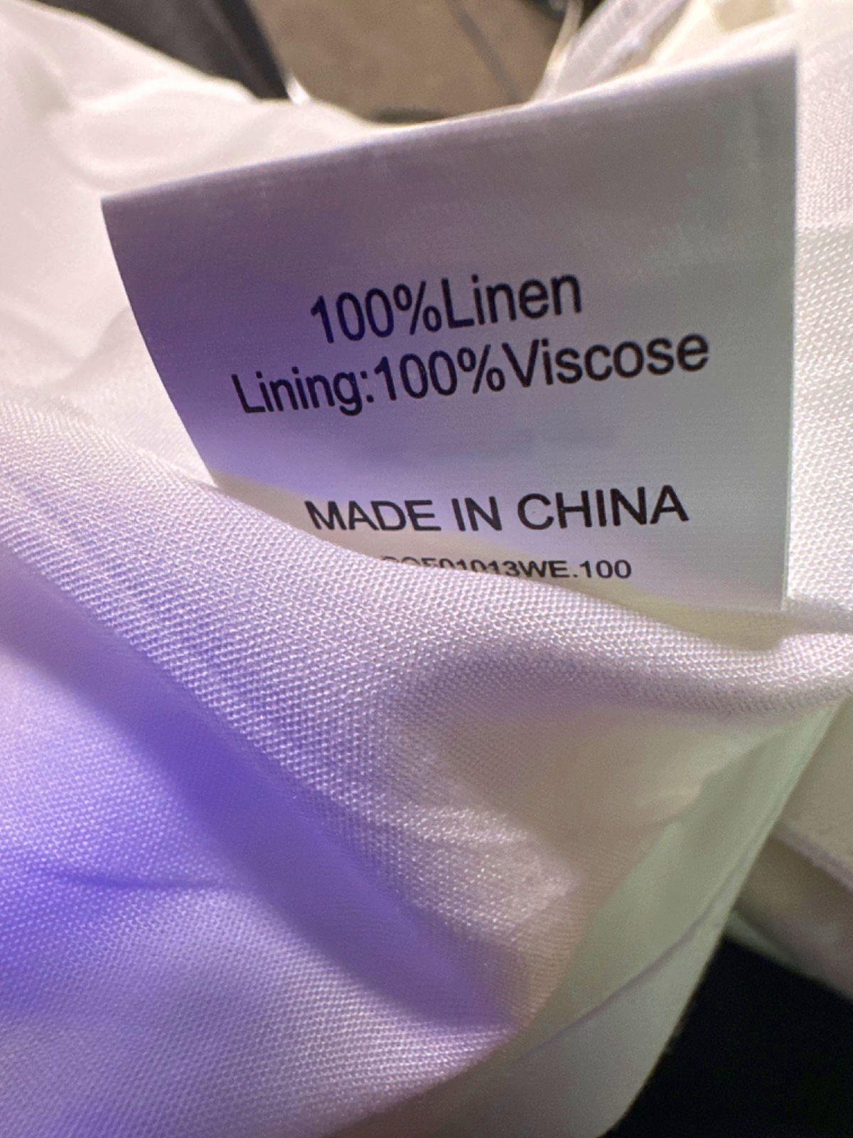 Dissh White ALESSIA Linen Sleeveless Vest UK 10